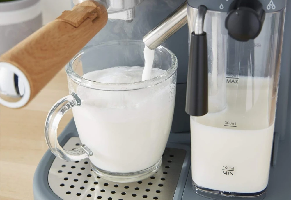 espresso machine with cold milk frother